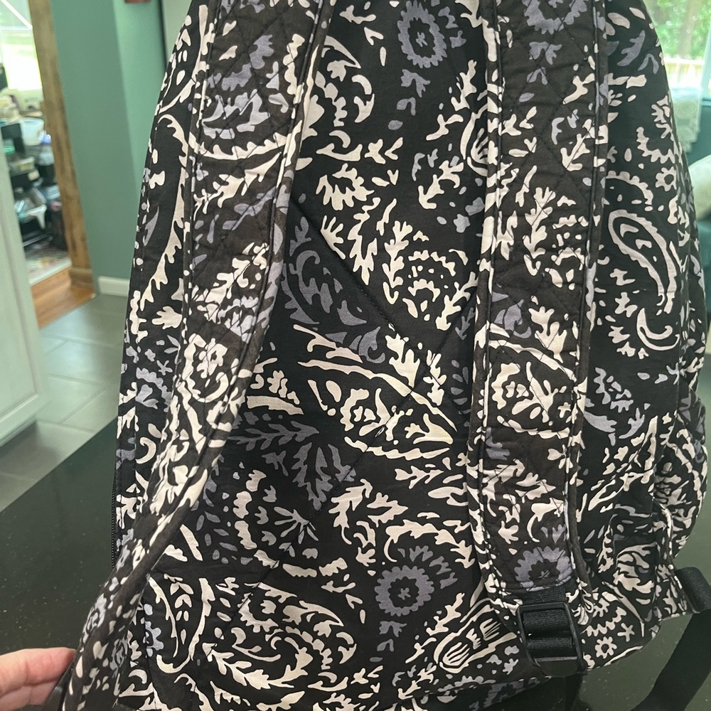 Vera Bradley Black and Gray Backpack